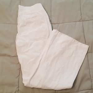 Old navy flowy white linen pants